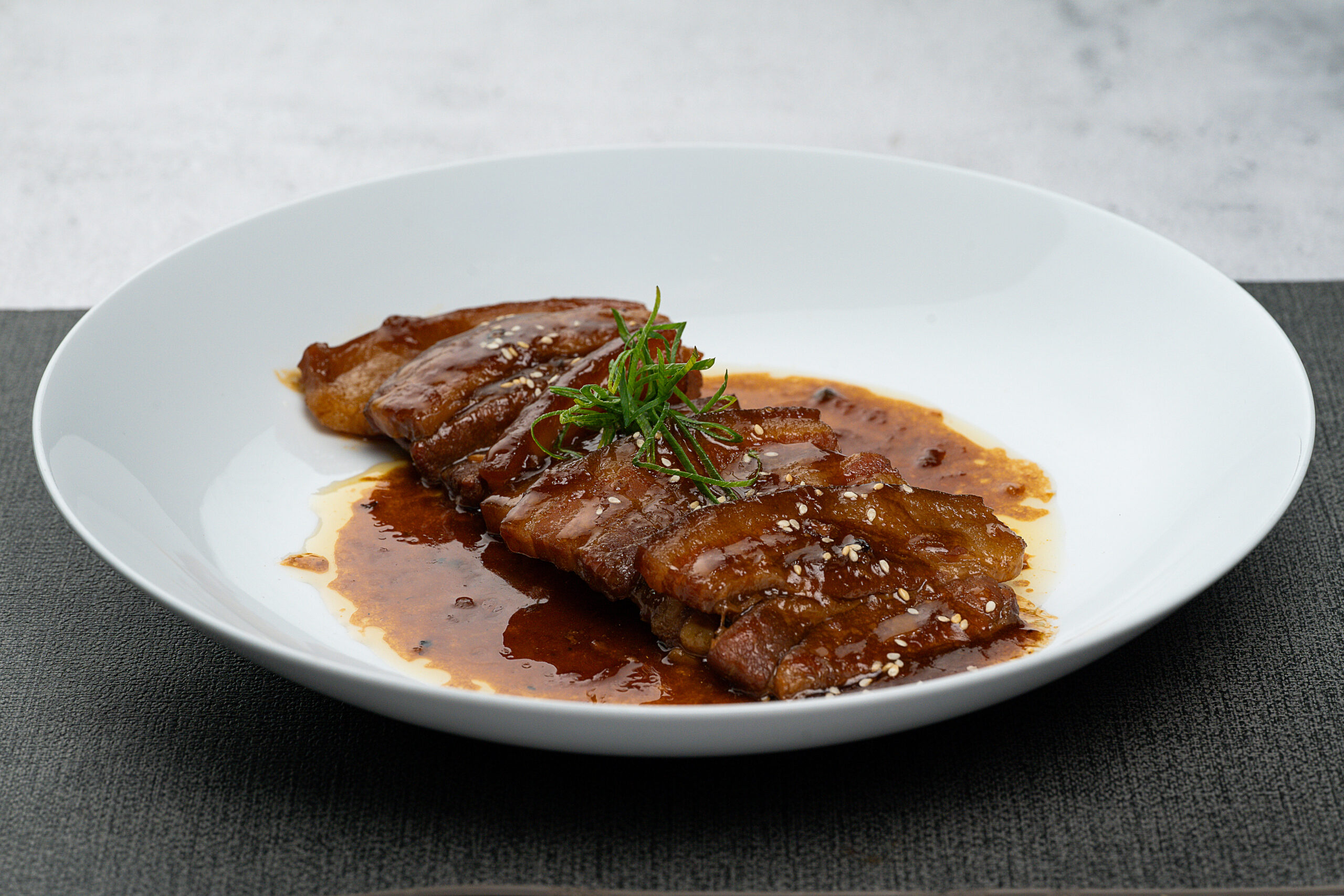 Braised Pork Belly (Dark Oyster Sauce)
